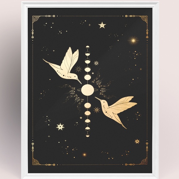 Wall Art Esoteric Celestial Mystic Print Poster Unframed - Picture 2 of 5